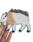 Mountain White Bison - Chainstitch Patch