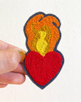 Sacred Heart Red - Chainstitch Patch