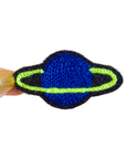 Metallic Planet Dark Blue - Chainstitch Patch