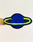 Metallic Planet Dark Blue - Chainstitch Patch
