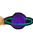 Metallic Planet Purple - Chainstitch Patch