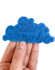 Custom Phrase Patch - Blue on Blue