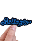 Custom Word Patch - Blue on Black