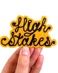 Custom Phrase Patch - Black on Yellow