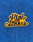 Custom Phrase Patch - Black on Yellow