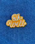 Custom Phrase Patch - White on Yellow