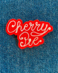 Custom Phrase Patch - White on Red