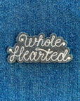 Custom Phrase Patch - Silver on Grey