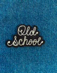 Custom Phrase Patch - Silver on Black