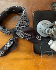 Bandana - Black - Uppercase Initials