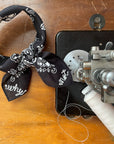 Bandana - Black - Knotted 2 Words
