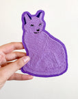 Purple Cat - Chainstitch Patch