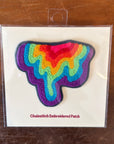 Rainbow Drippy - Chainstitch Patch