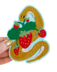 Strawberry Snake Gold - Chainstitch Patch