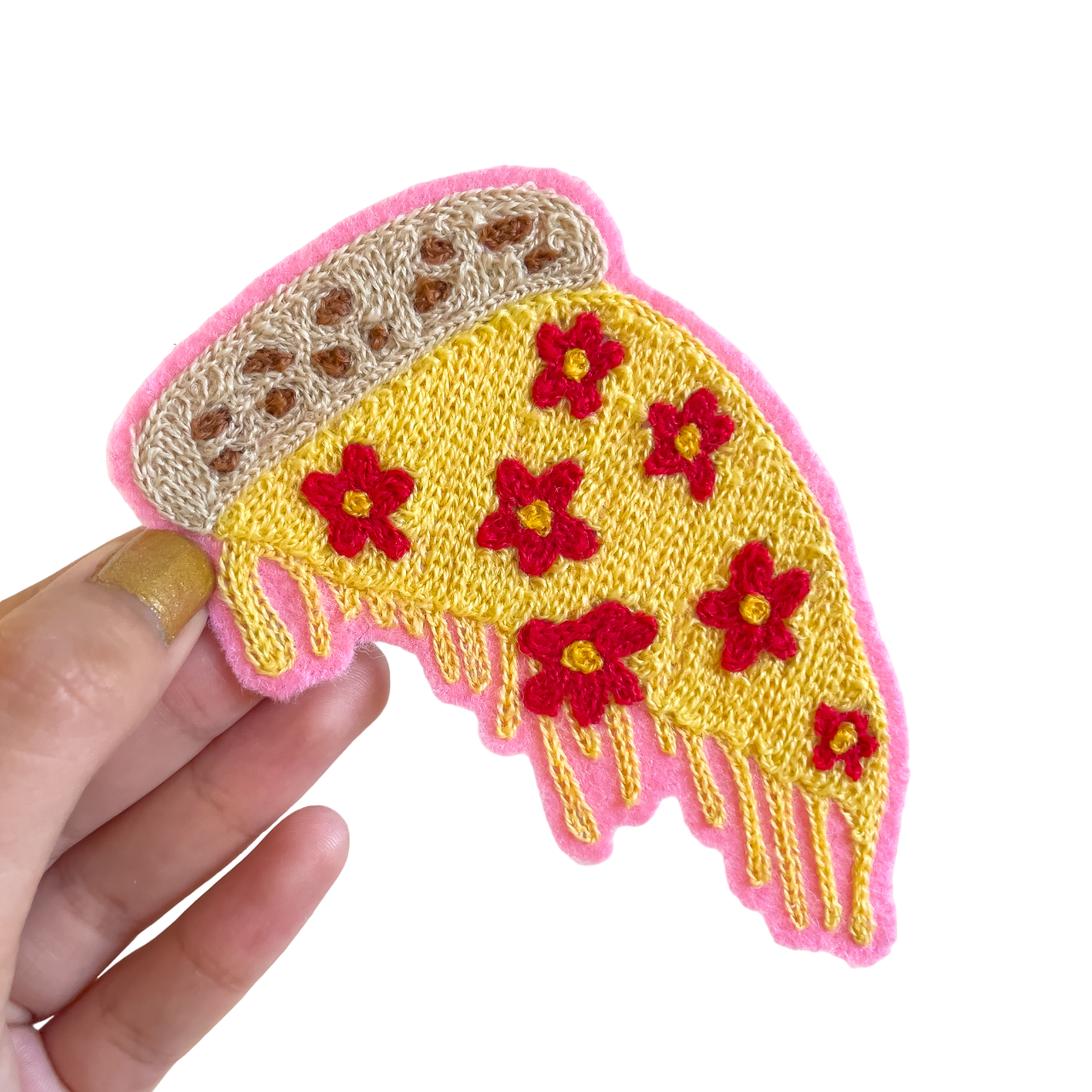 Flower Pizza - Chainstitch Patch