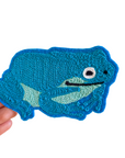 Frog Blue - Chainstitch Patch