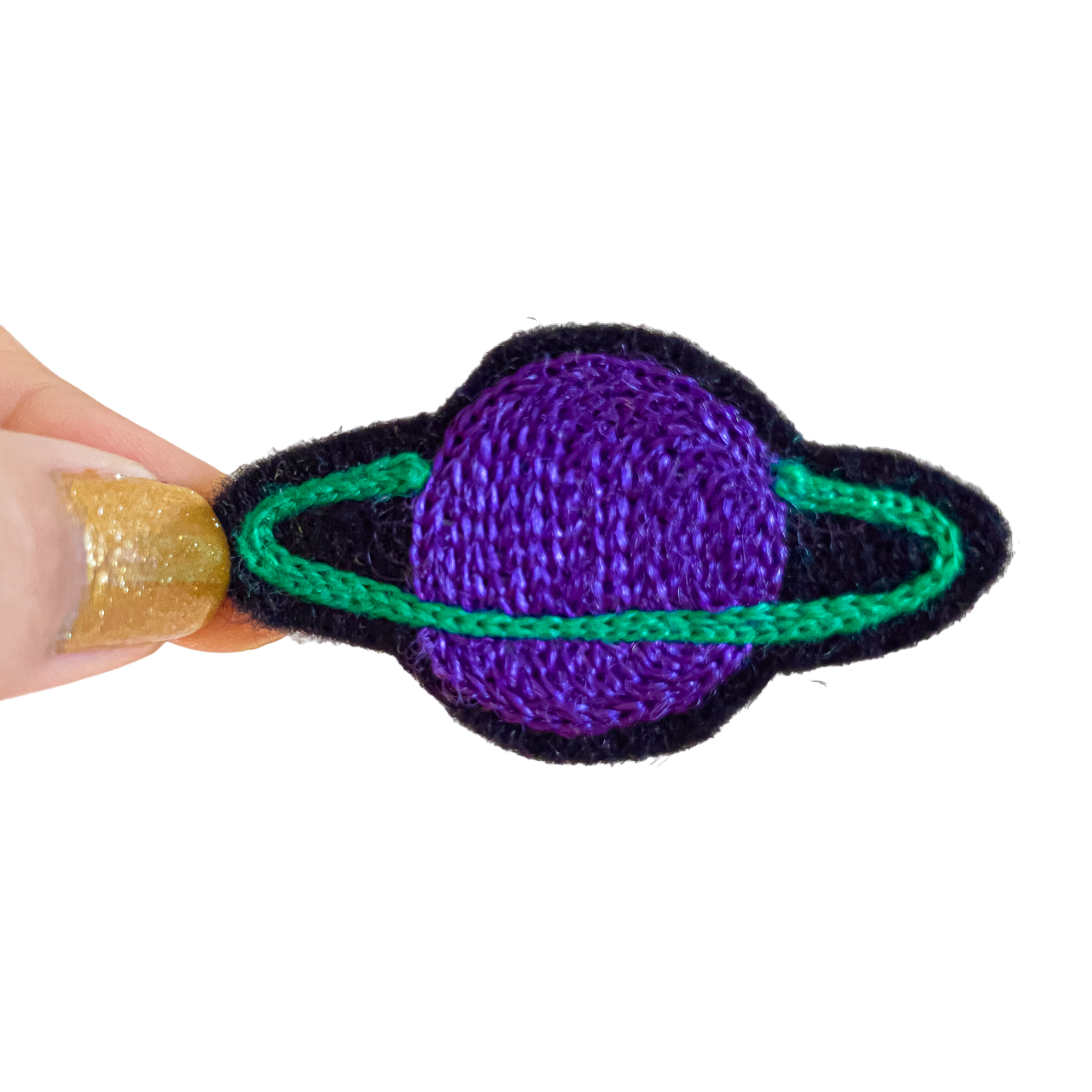 Metallic Planet Purple - Chainstitch Patch
