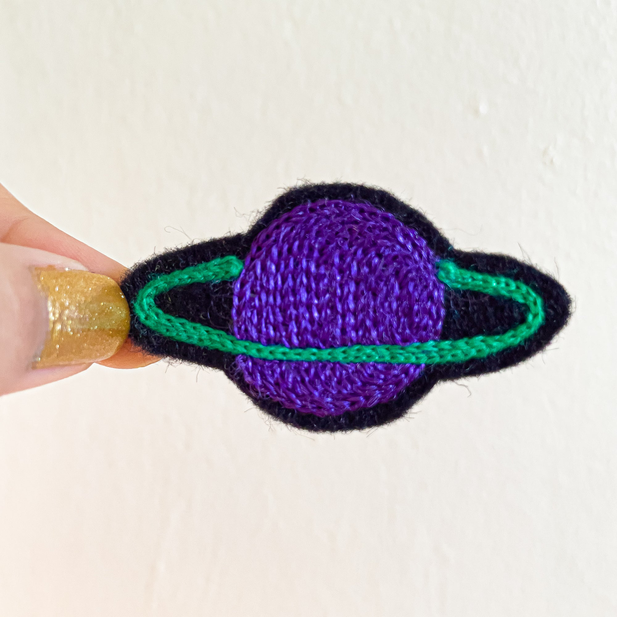 Metallic Planet Purple - Chainstitch Patch