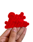 Custom Phrase Patch - Red on Red