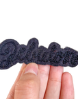 Custom Word Patch - Black on Black