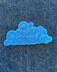 Custom Phrase Patch - Blue on Blue
