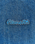 Custom Word Patch - Blue on Grey