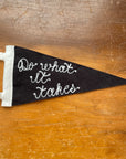 Custom Embroidered Pennant - Onyx Black