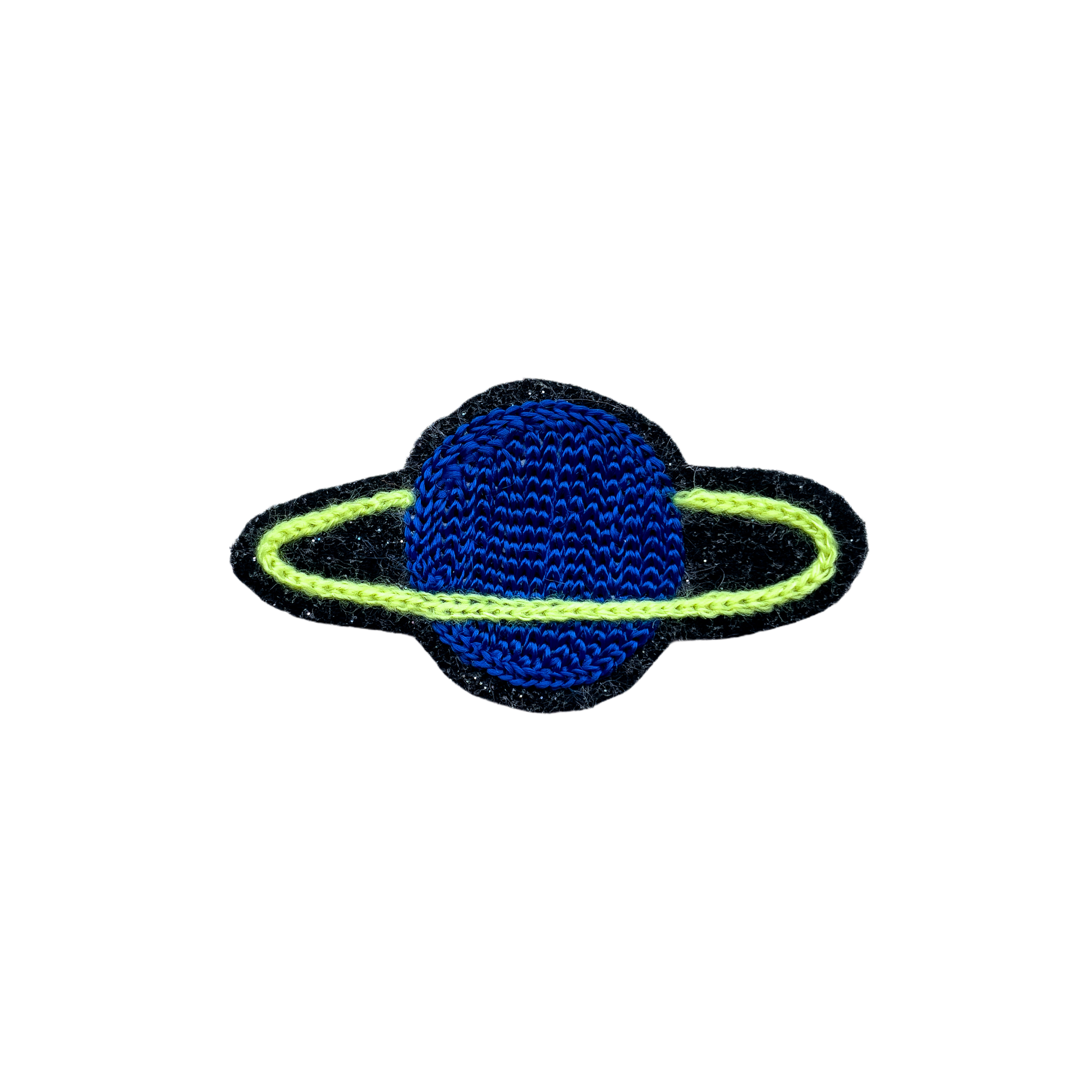 Metallic Planet Dark Blue - Chainstitch Patch